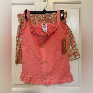Kids Coral and Floral Matching Set